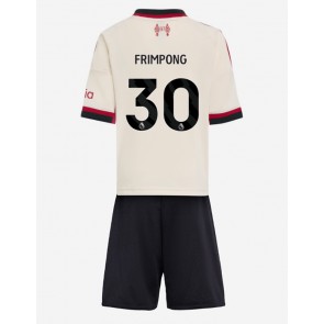 Liverpool Jeremie Frimpong #30 Udebanetrøje Børn 2025-26 Kortærmet (+ Korte bukser)